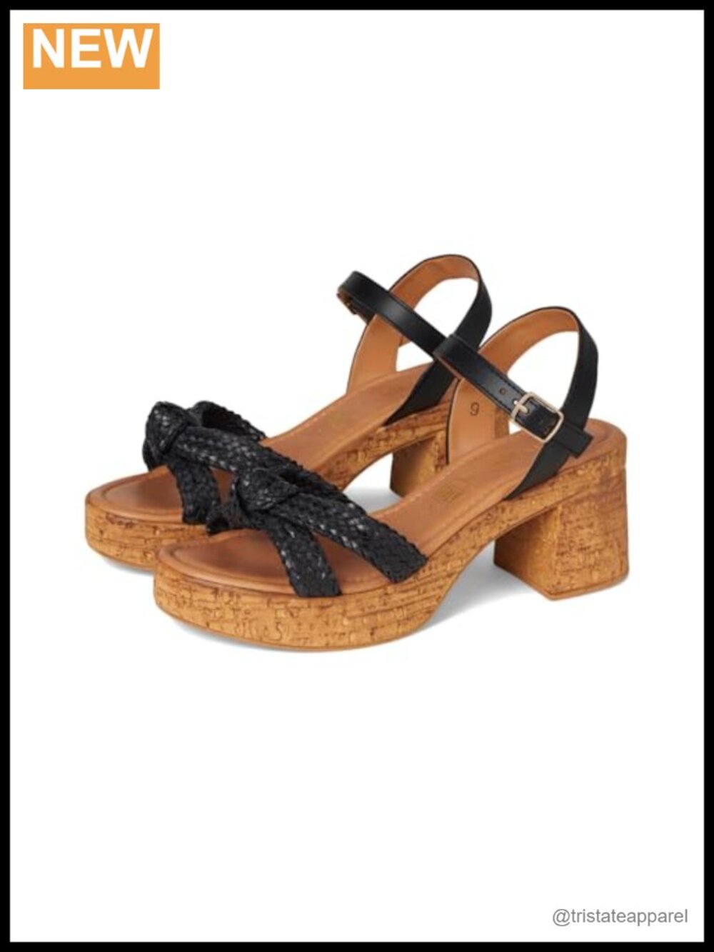 Seychelles Musical V Heeled Sandals Woven Polyurethane Platform Cork